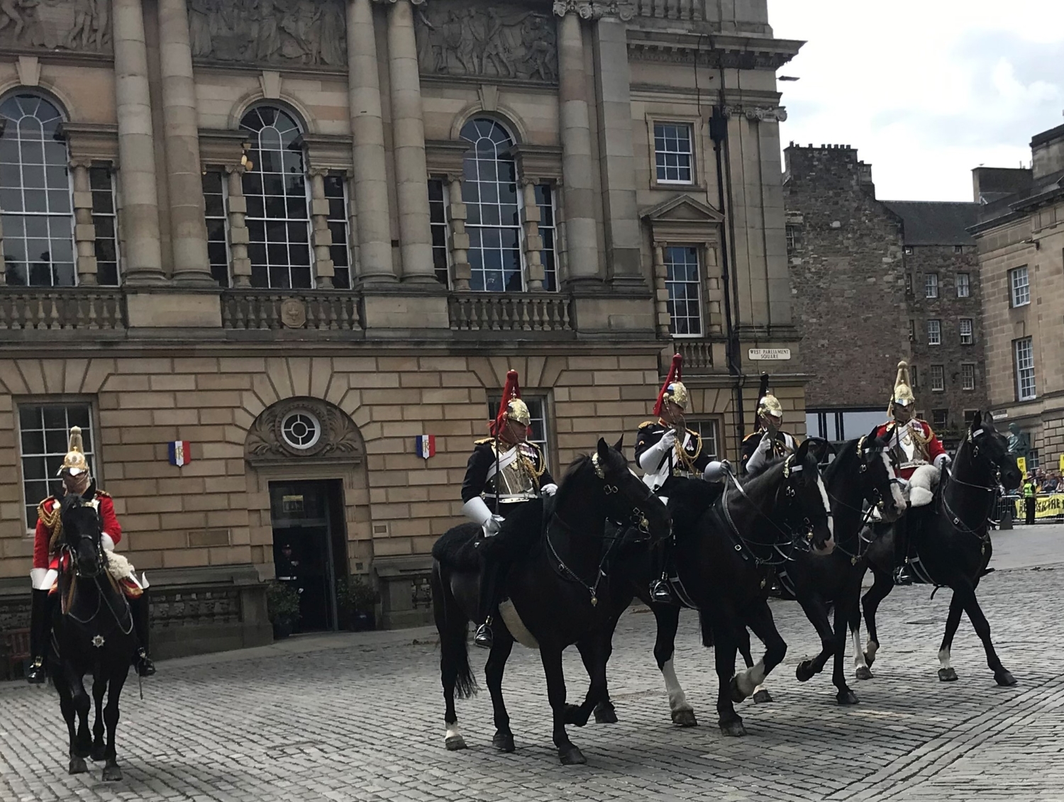 The rear guard of the Horse Detachment